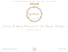 Tablet Screenshot of giabellaweddings.com